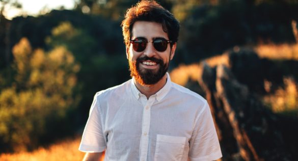 Attractive Guy in white shirt and sunglasses